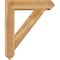 Ekena Millwork Traditional Arts and Crafts Rough Sawn Bracket w/ Offset Brace, Western Red Cedar, 8"W x 32"D x 38"H BKT0806X32X38TRA03RWR - alternate 4